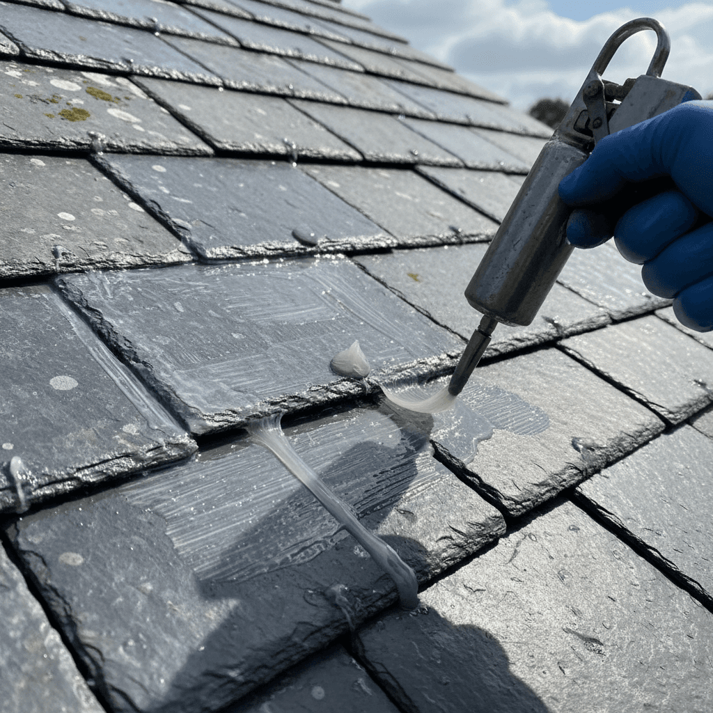 Slate roof repairs
